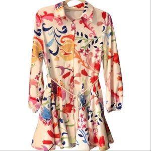 NWOT Floral Button Down Dress Coverup Size S